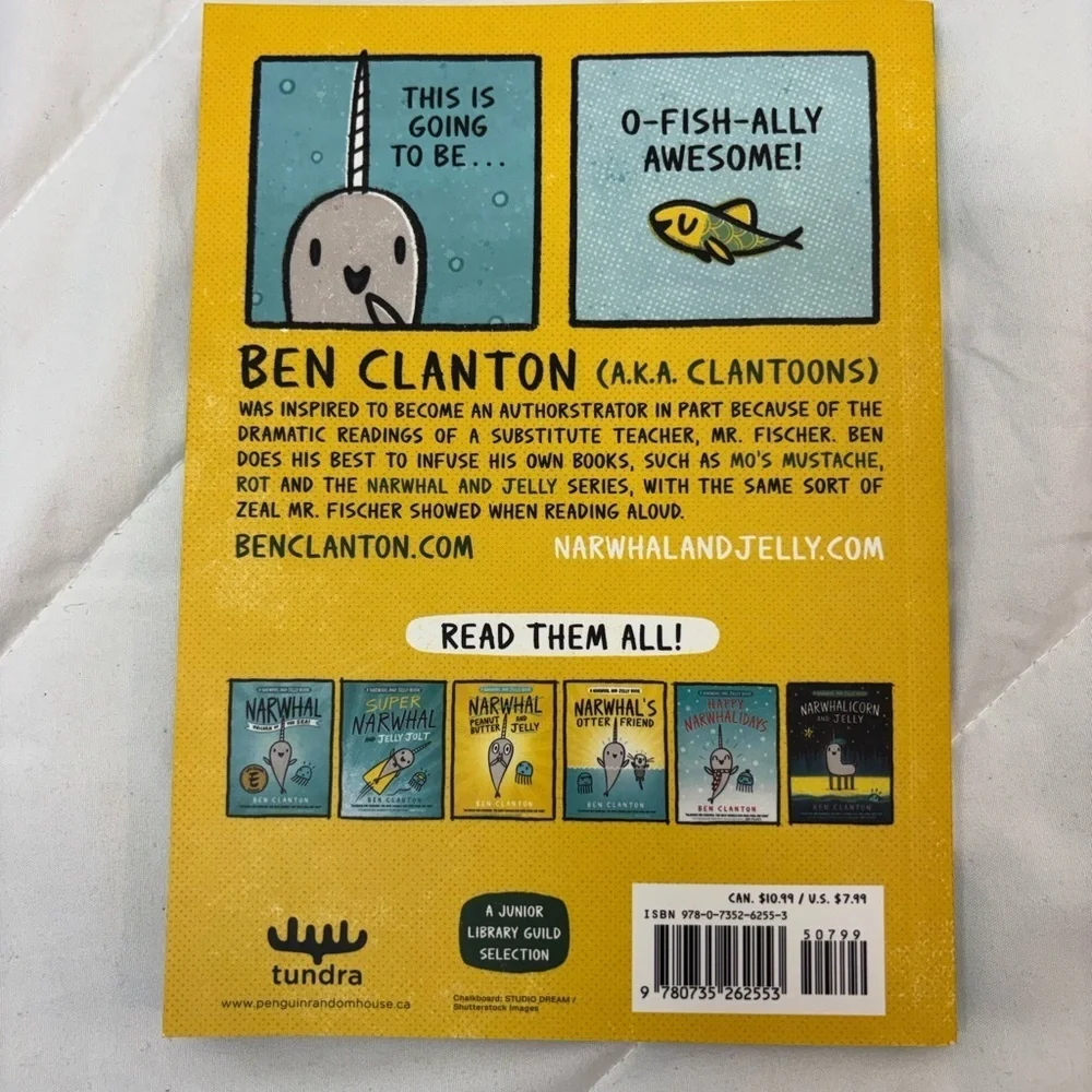 New Narwhal's School of Awesomeness Book- by Ben Clanton